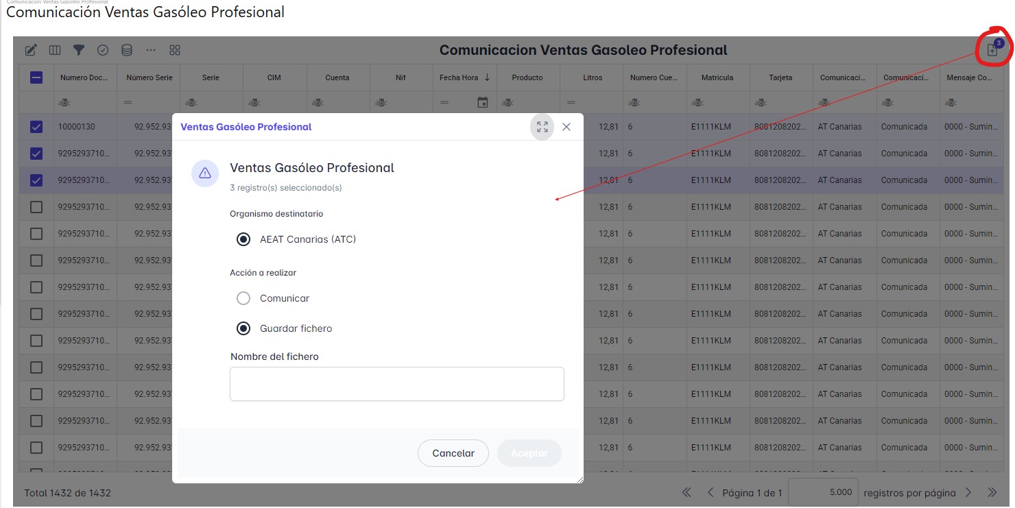 Comunicación Ventas Gasóleo Profesional Canarias